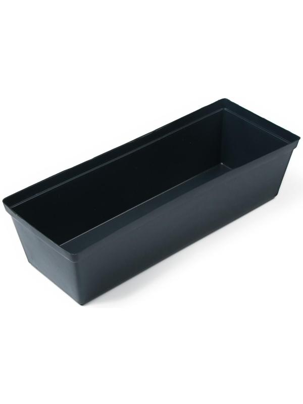 Ящик для рассады, 36 × 14 × 9 см, 3 л, чёрный, «Урожай-7»