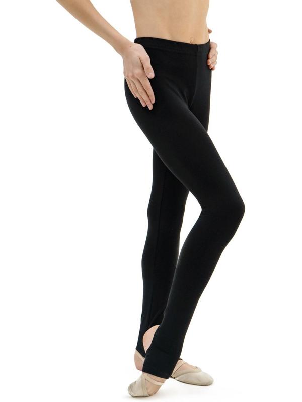 Лосины с вырезом, размер 32, цвет чёрный