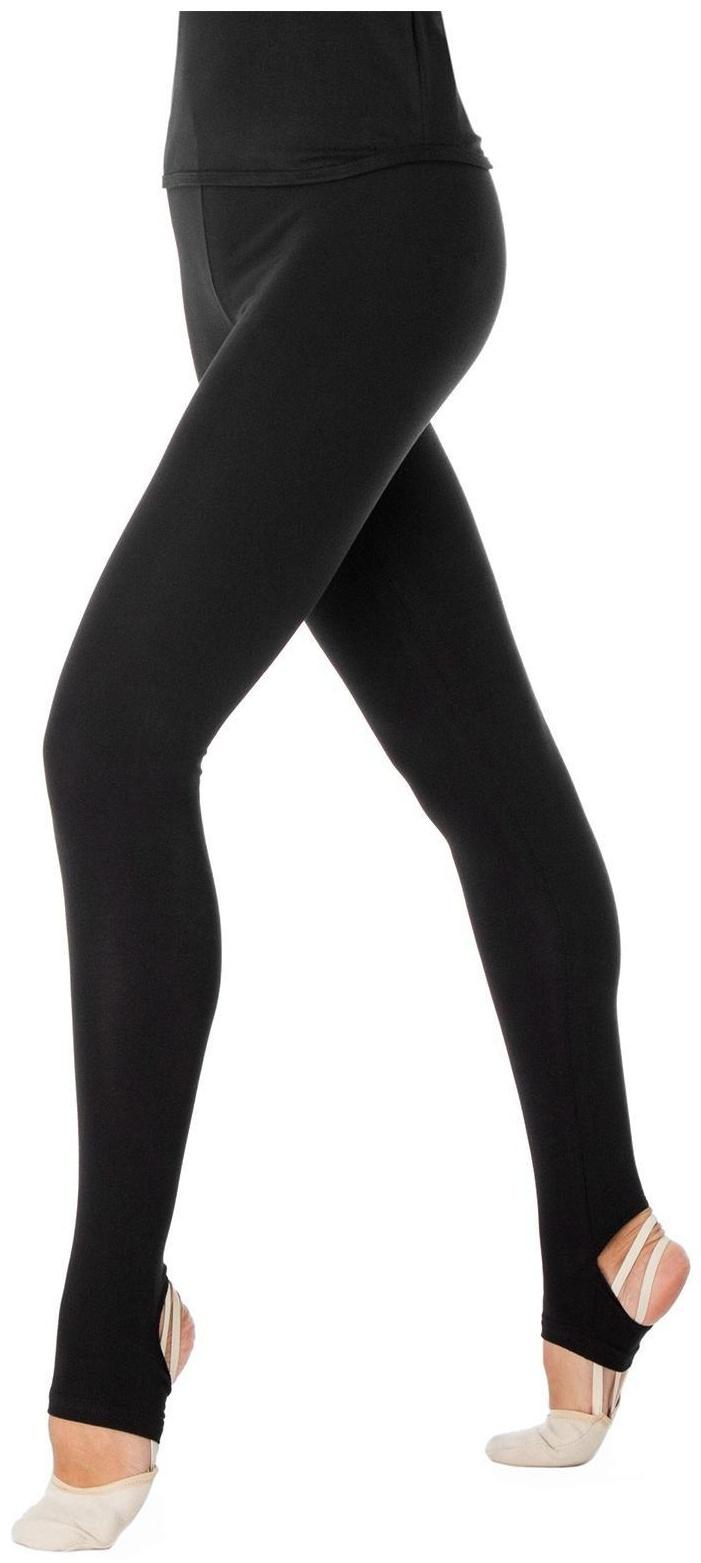 Лосины с вырезом, размер 42, цвет чёрный