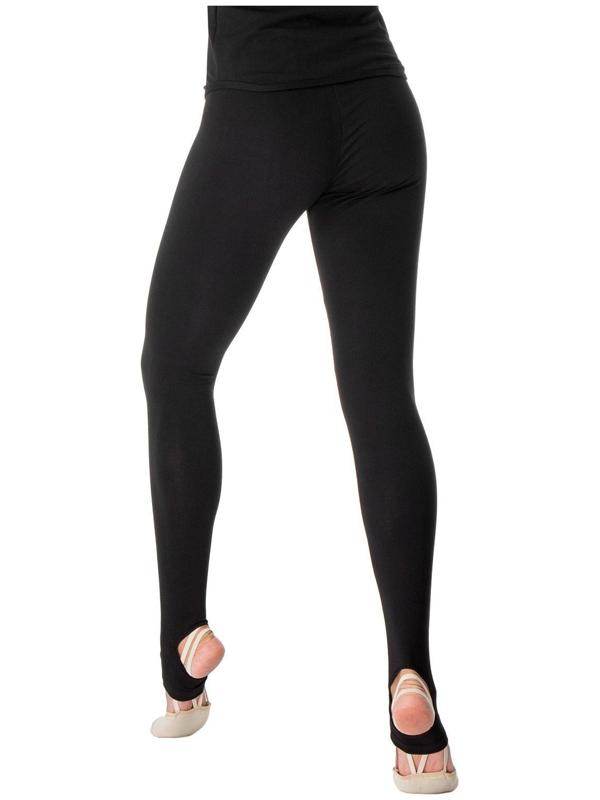 Лосины с вырезом, размер 42, цвет чёрный