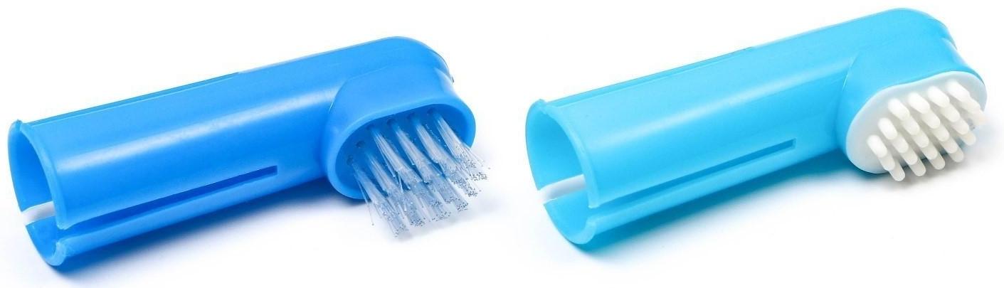 Набор щётка - напальчник и массажер для десен, микс цветов