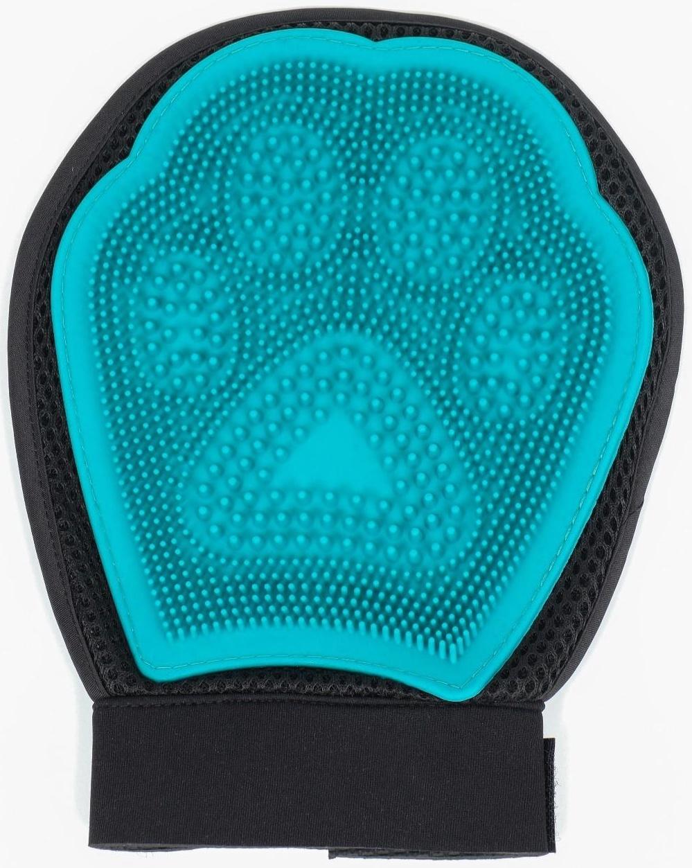 Рукавица - щетка для шерсти двусторонняя, на правую и левую руку, микс цветов