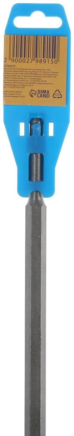 Зубило плоское широкое ТУНДРА, SDS-plus, 14 х 40 x 400 мм