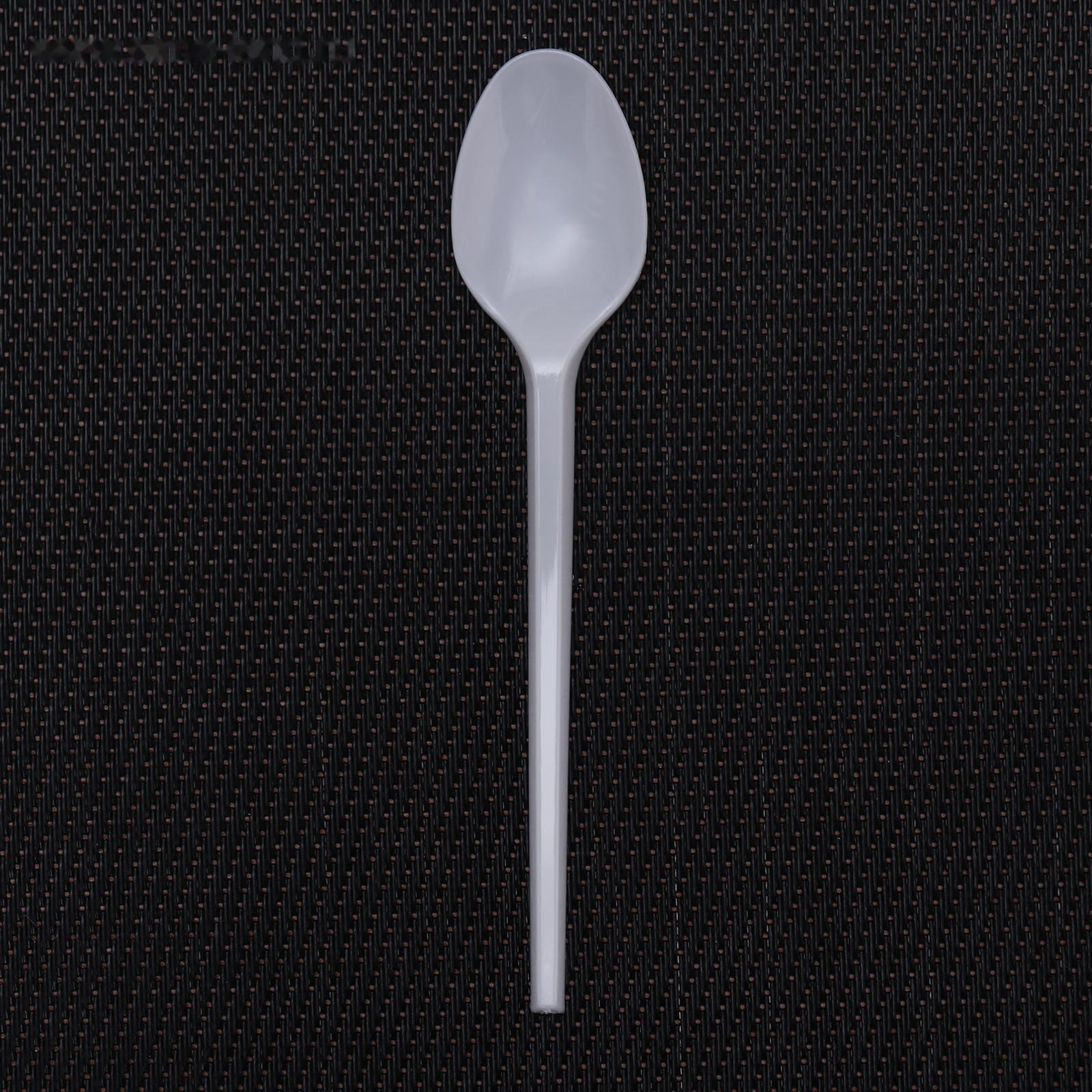 Ложка одноразовая чайная, 12,5 см, цвет белый