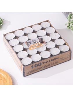 Свеча чайная 11 г, 100 шт.