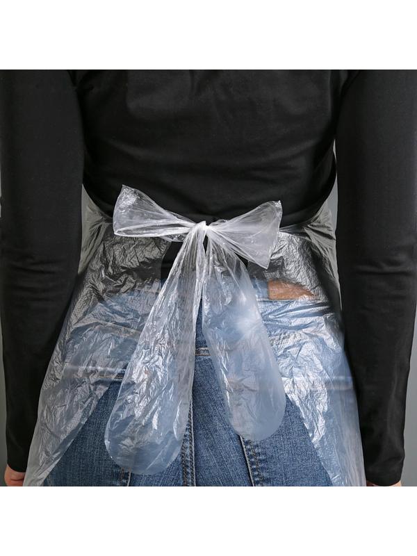 Фартук ПНД 76x120 см, толщина 7 мкм