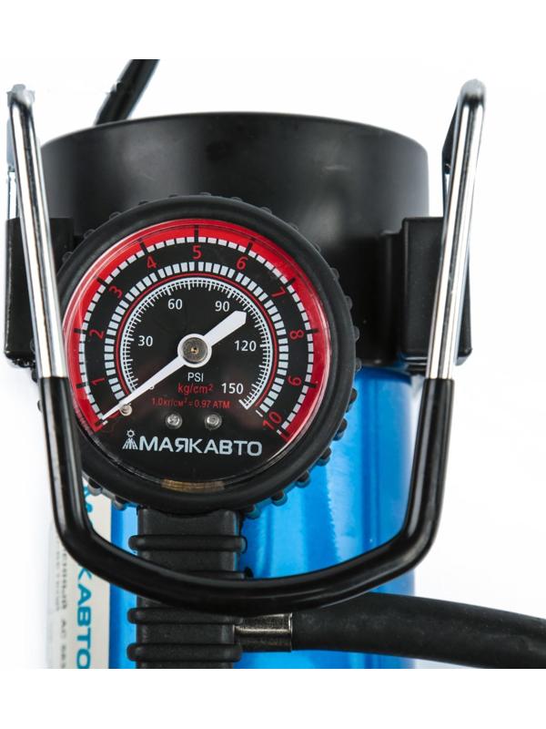 Компрессор автомобильный МАЯКАВТО АС-583ма c подсветкой манометра, 14 А, 35 л/мин, 12 В, 10 Атм/150PSI