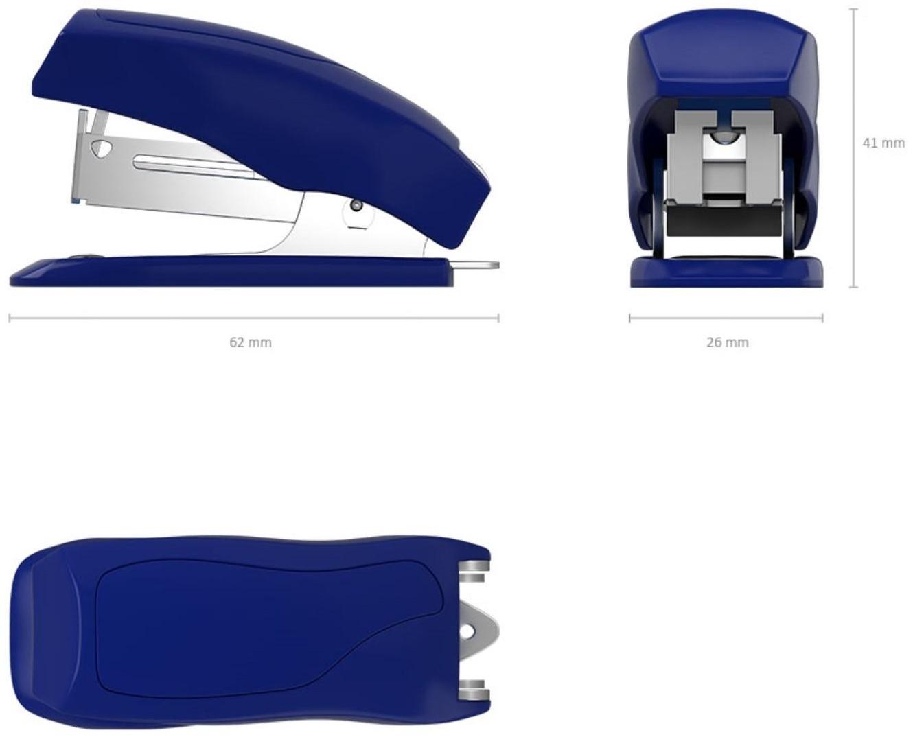 Степлер ErichKrause Elegance mini, № 24/6, 26/6, до 20 листов, микс