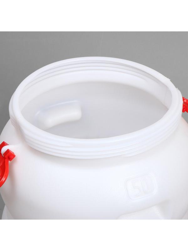 Фляга пищевая, 50 л, горловина 33,6 см, с герметичной крышкой