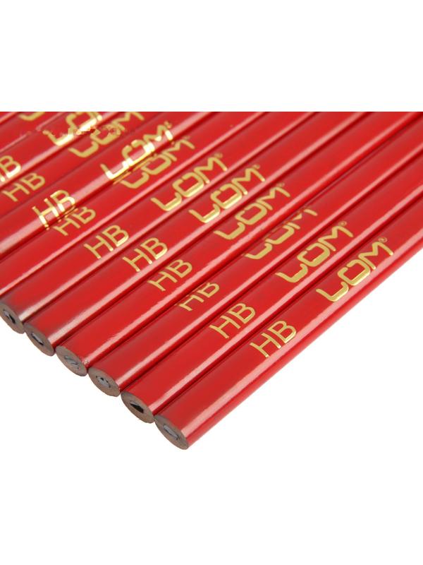 Карандаши строительные ЛОМ, 180 мм, 12 шт.