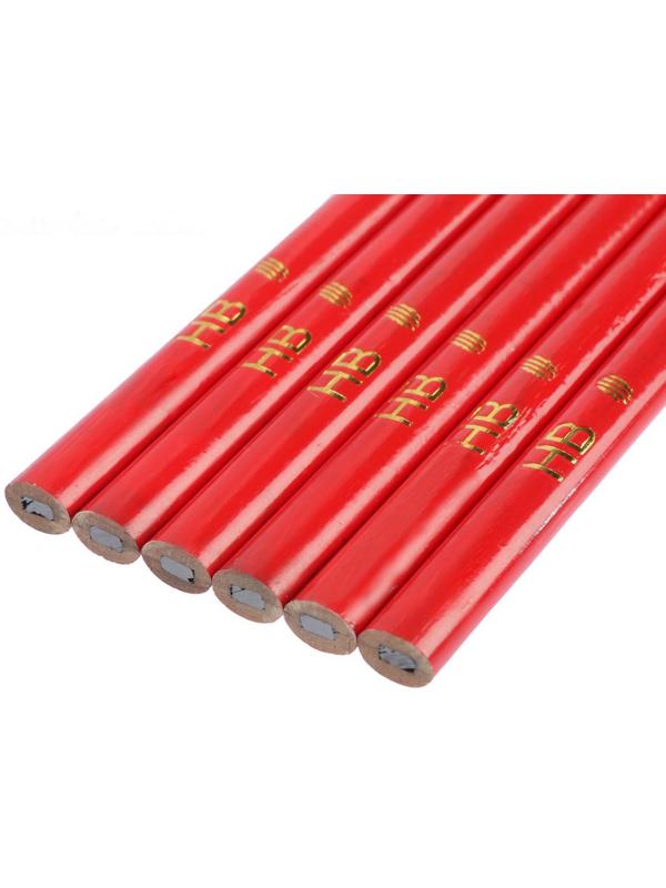 Карандаши строительные ТУНДРА, 250 мм, 6 шт.