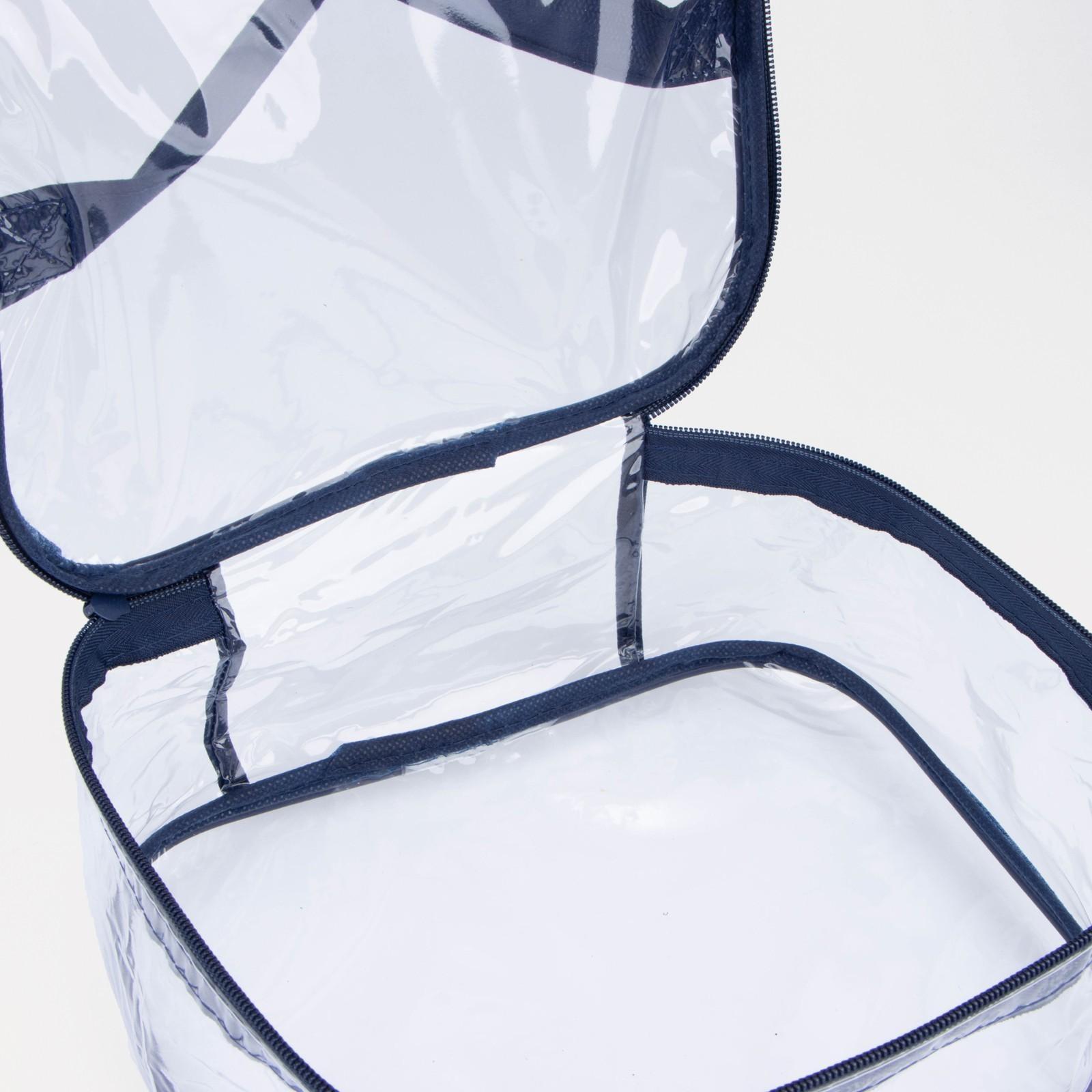 Косметичка на молнии, цвет синий