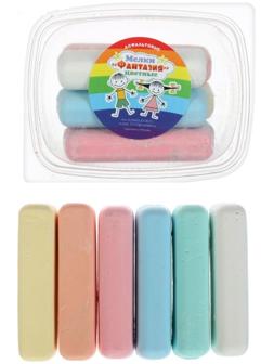 Мелки цветные для асфальта 6 штук 