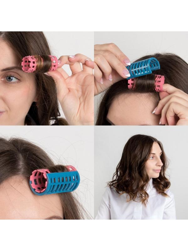 Бигуди с фиксатором, d = 2,7 см, 8 шт