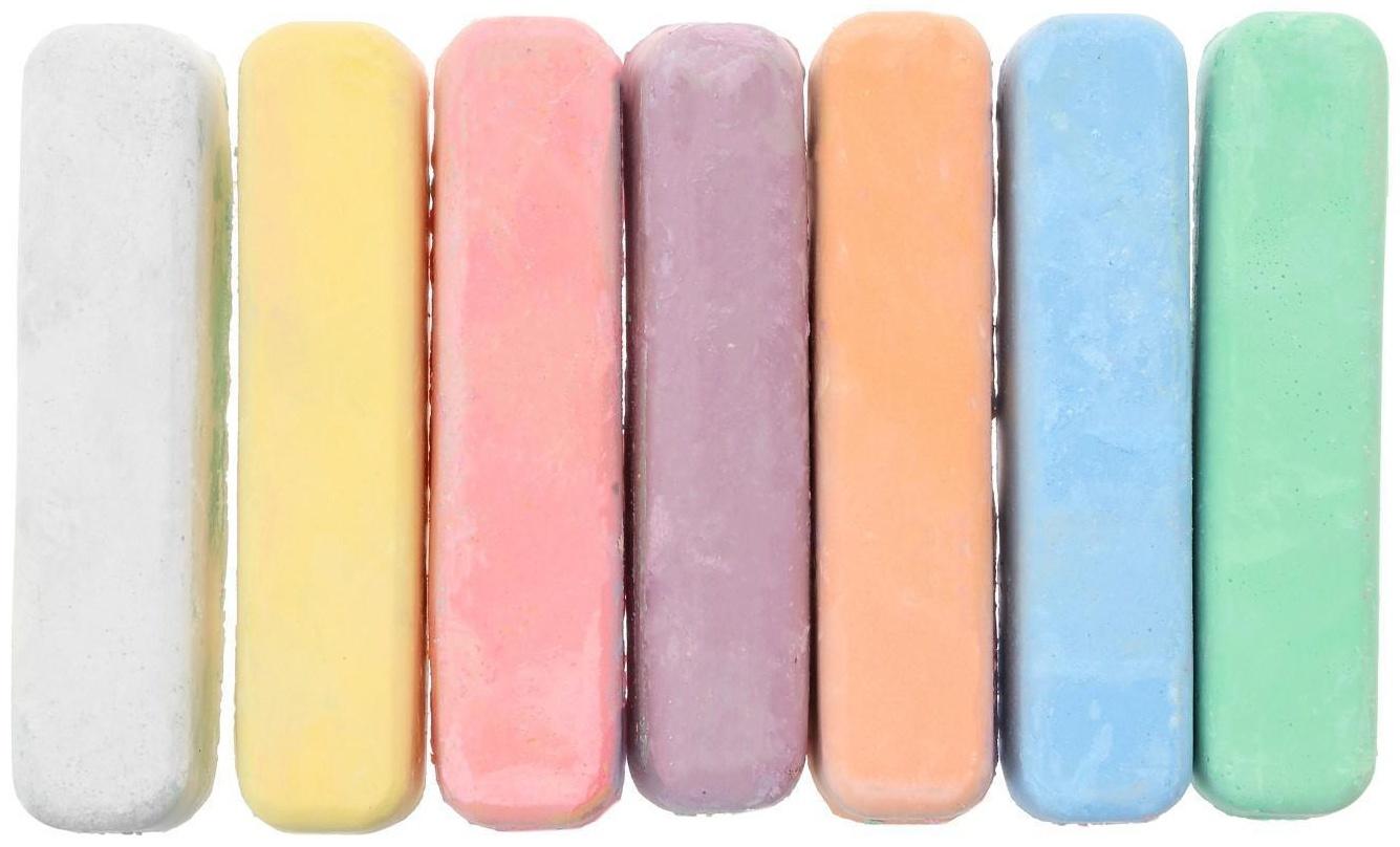 Мелки цветные для асфальта 7 штук 