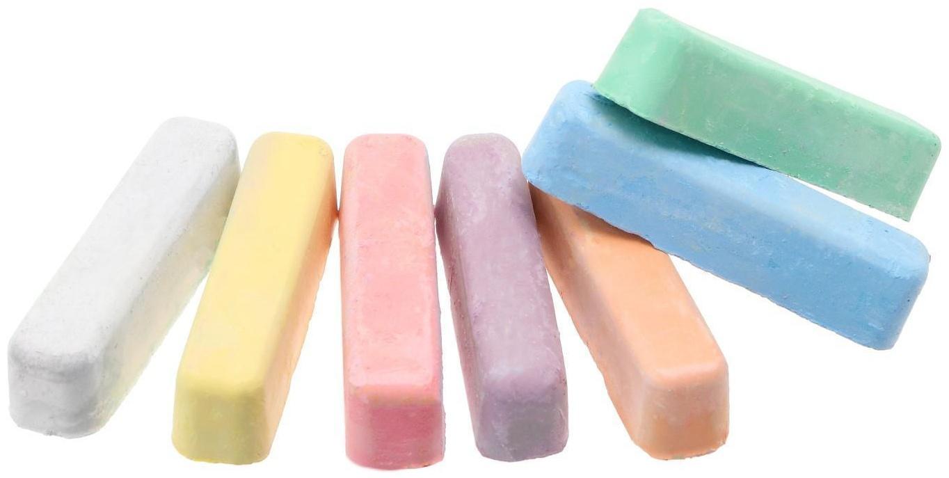 Мелки цветные для асфальта 7 штук 