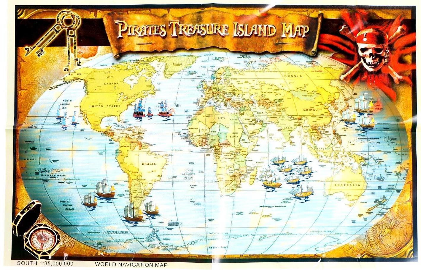 Набор пирата «Стрелок», 5 предметов, карта