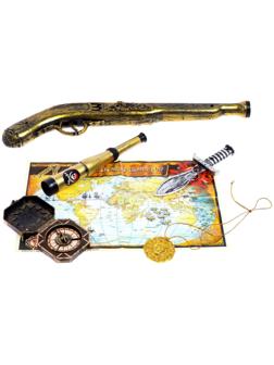 Набор пирата «Стрелок», 5 предметов, карта