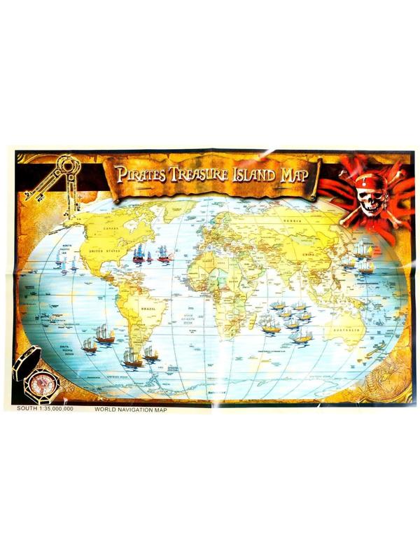 Набор пирата «Стрелок», 5 предметов, карта