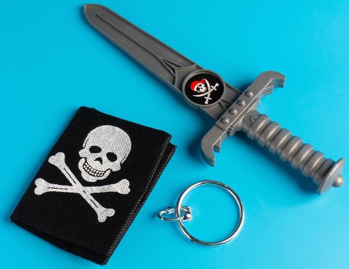 Набор пирата «Черная бандана», 4 предмета