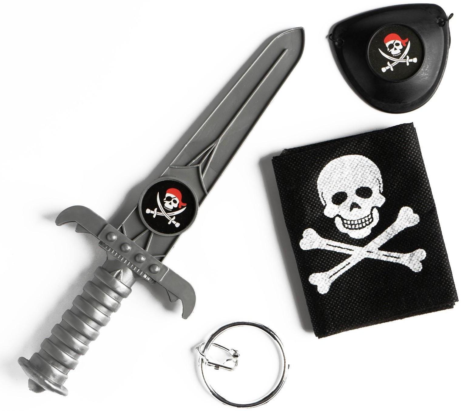 Набор пирата «Черная бандана», 4 предмета