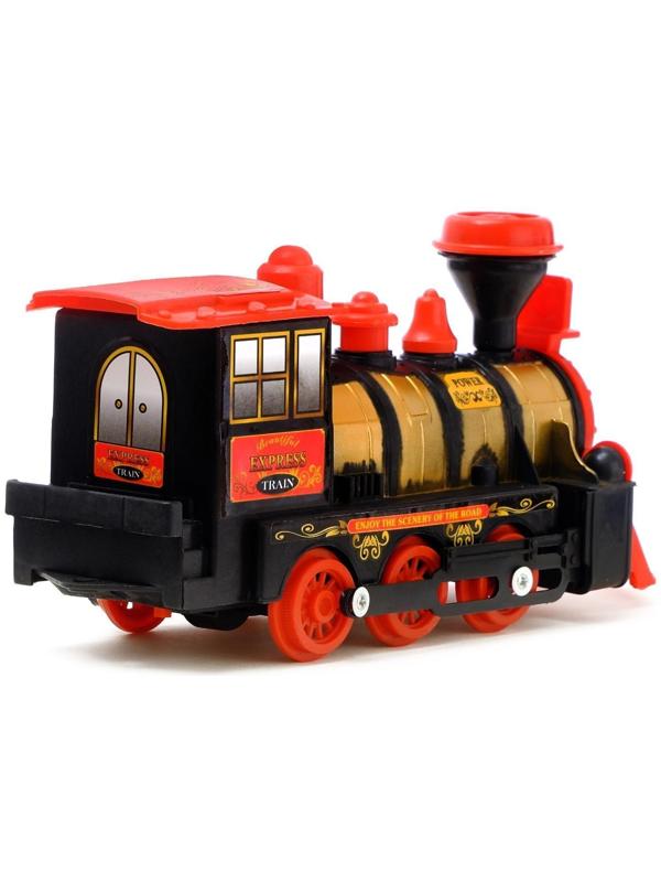 Паровоз инерционный «Детский», световые и звуковые эффекты, цвета МИКС