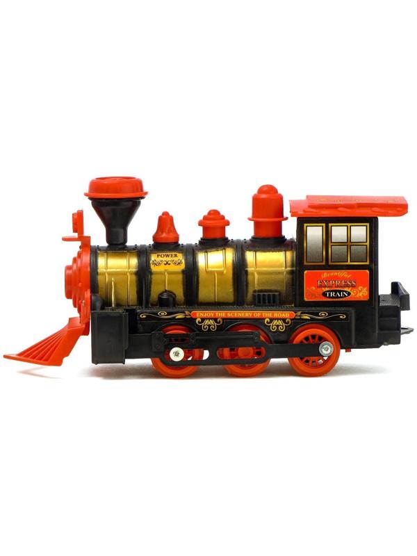 Паровоз инерционный «Детский», световые и звуковые эффекты, цвета МИКС