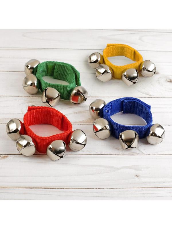 Браслет-погремушка с бубенцами, цвета МИКС