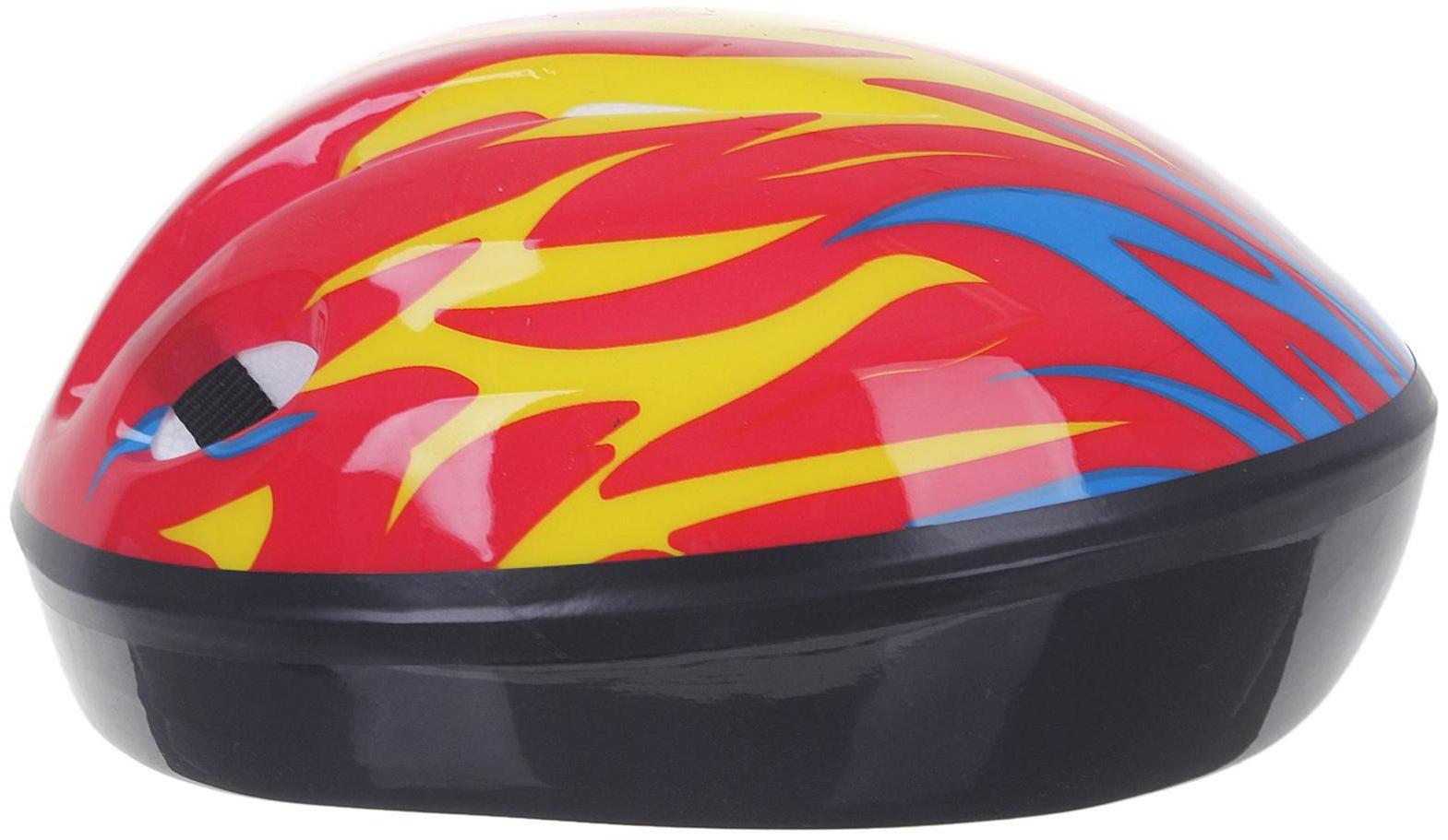 Шлем защитный детский OT-H6, размер S, обхват 52-54 см, цвет красный