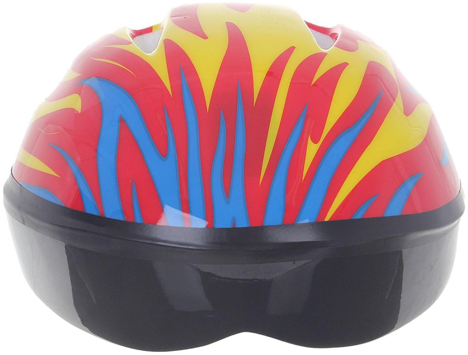 Шлем защитный детский OT-H6, размер S, обхват 52-54 см, цвет красный