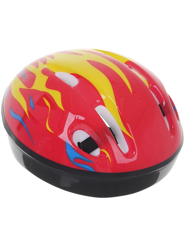 Шлем защитный детский OT-H6, размер S, обхват 52-54 см, цвет красный