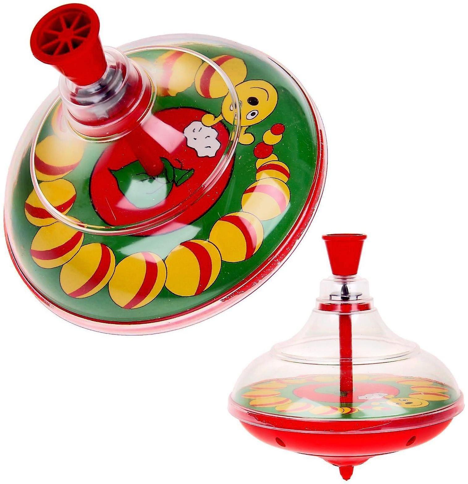 Юла прозрачная «Гусеница», МИКС