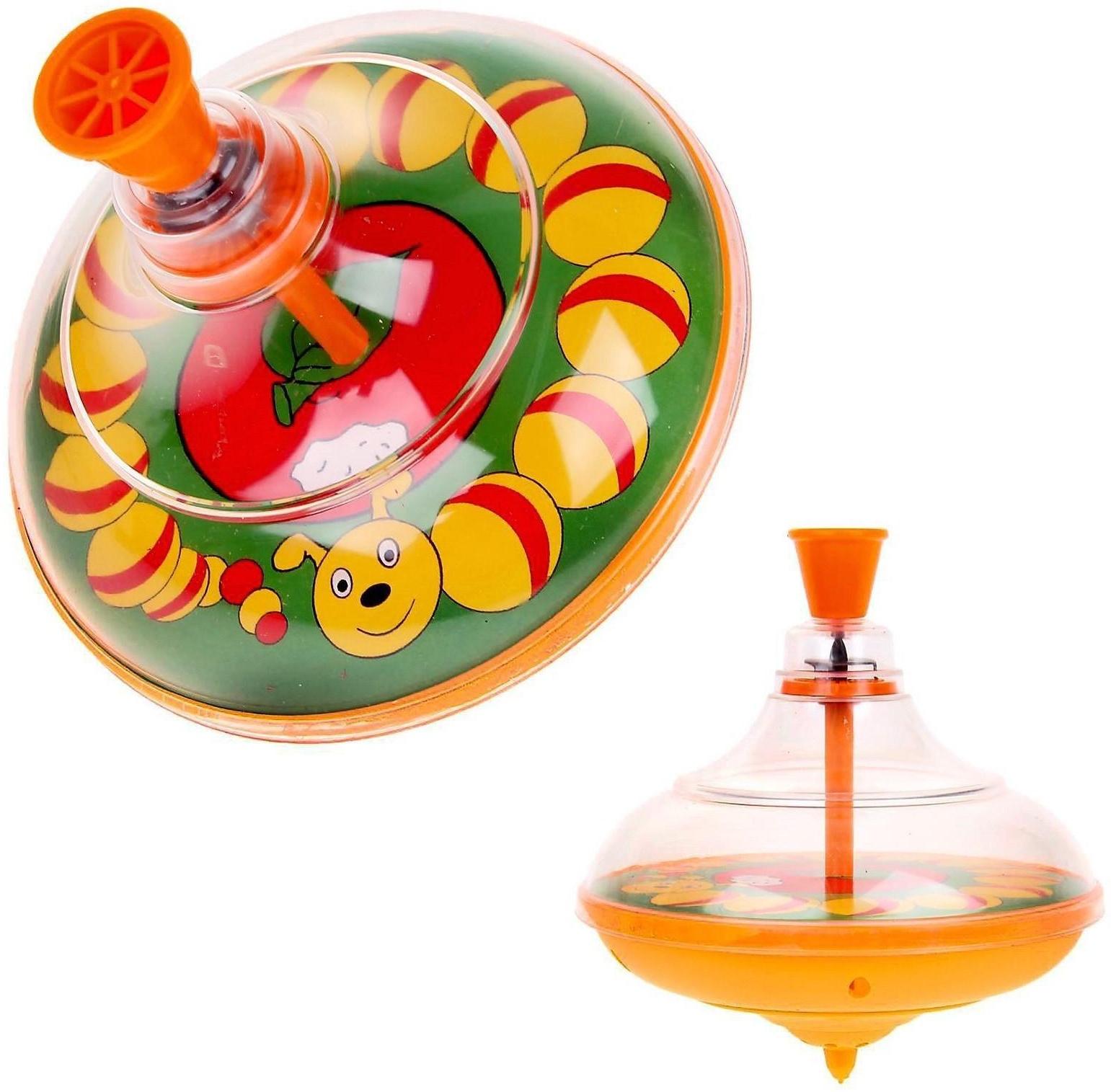 Юла прозрачная «Гусеница», МИКС