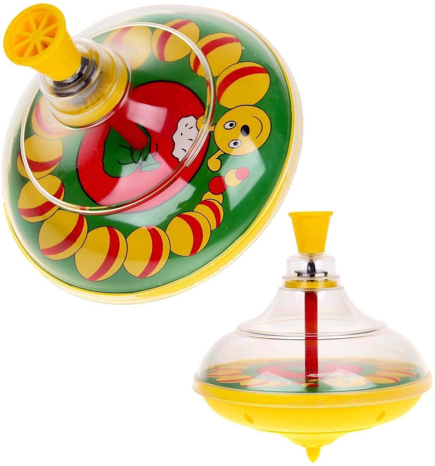 Юла прозрачная «Гусеница», МИКС