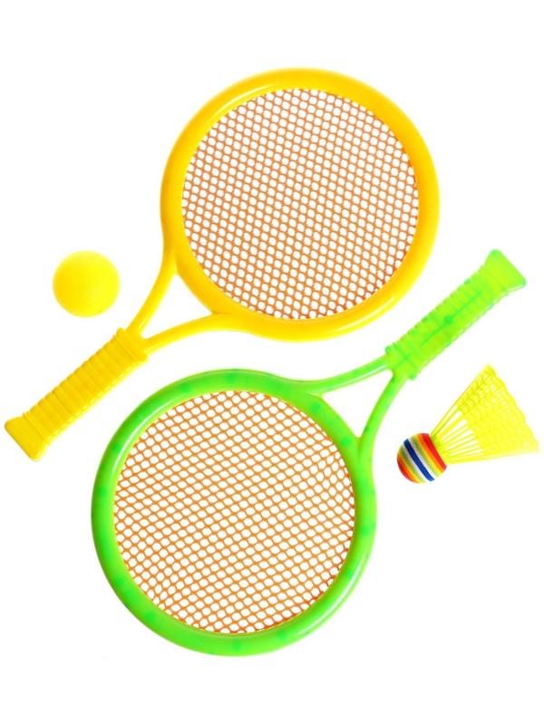Набор ракеток «Отбей мяч»: 2 ракетки, 1 мяч, 1 волан