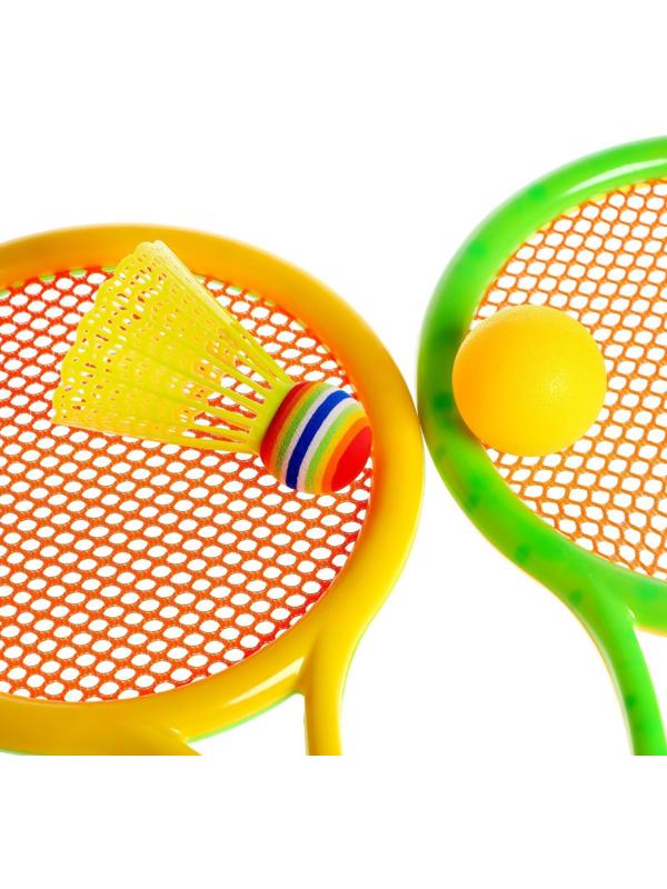 Набор ракеток «Отбей мяч»: 2 ракетки, 1 мяч, 1 волан