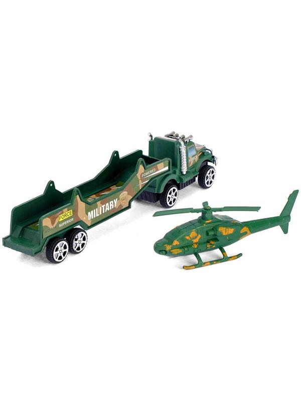 Грузовик инерционный «Трейлер», со спецтехникой, МИКС