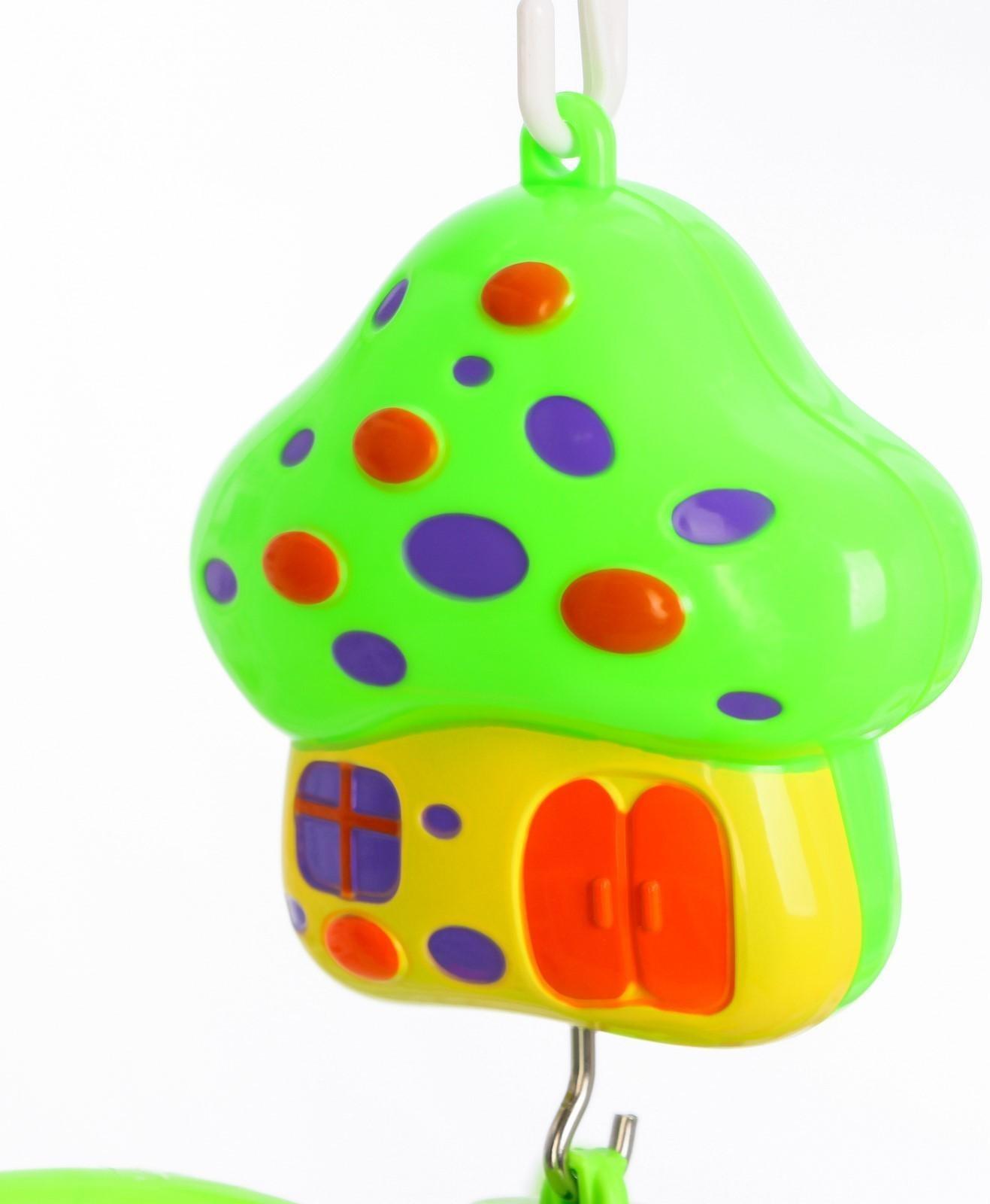 Мобиль музыкальный «Домик. Зверятки погремушки», заводной