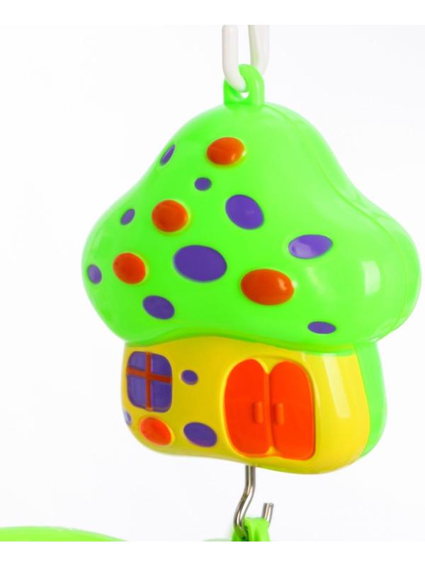 Мобиль музыкальный «Домик. Зверятки погремушки», заводной