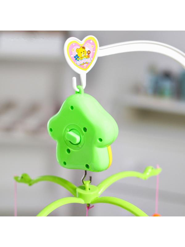 Мобиль музыкальный «Домик. Зверятки погремушки», заводной