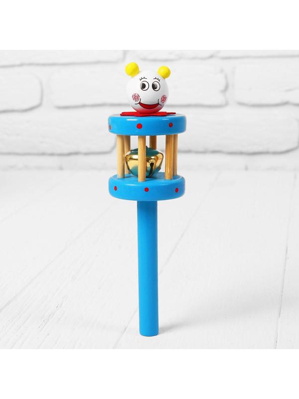 Погремушка «Весёлый зоопарк», с бубенчиком внутри, цвета МИКС