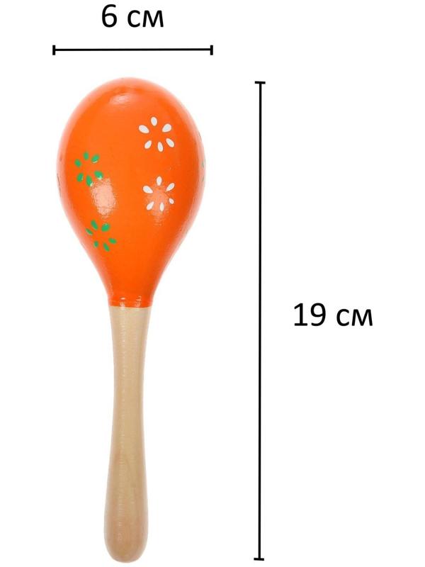 Игрушка музыкальная «Маракасы с картинкой», микс