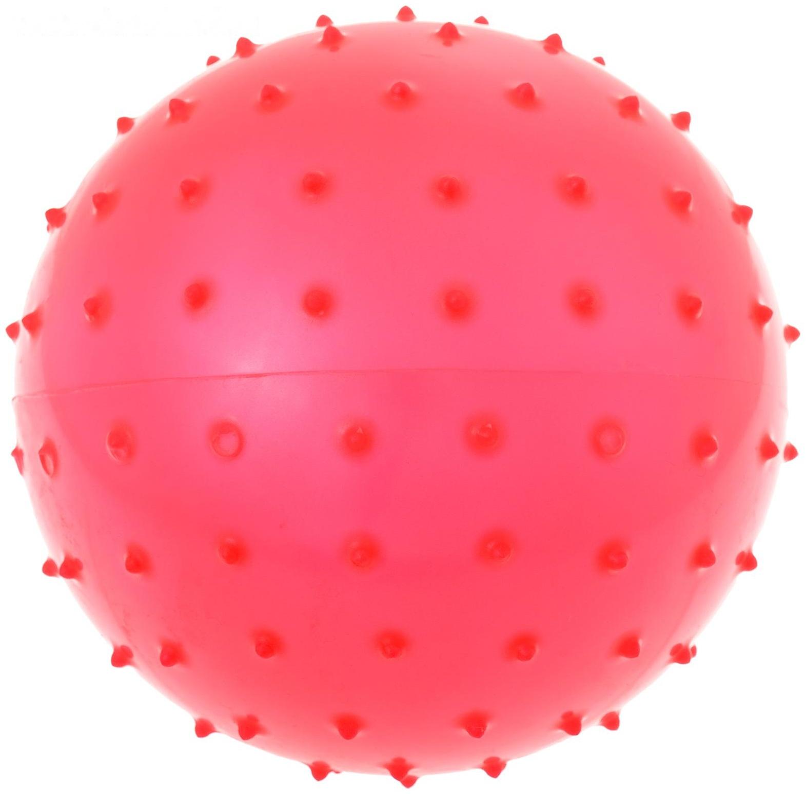 Мячик массажный, матовый пластизоль, d=14 см, 30 г, МИКС