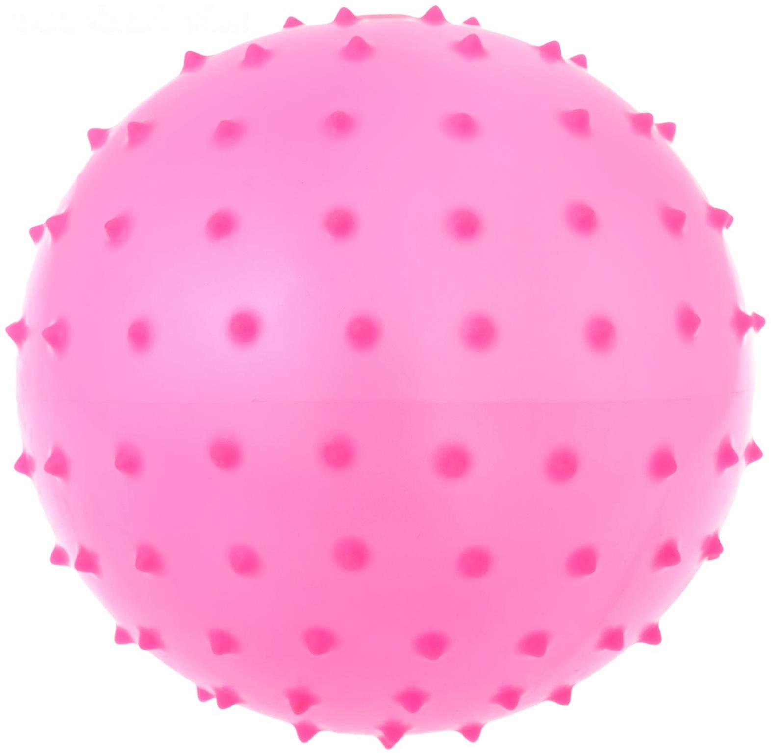 Мячик массажный, матовый пластизоль, d=14 см, 30 г, МИКС