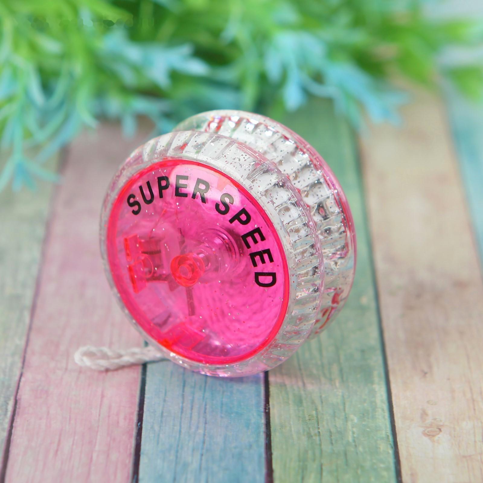 Йо-йо «Супер», световой, цвета микс, 1 шт., 314479