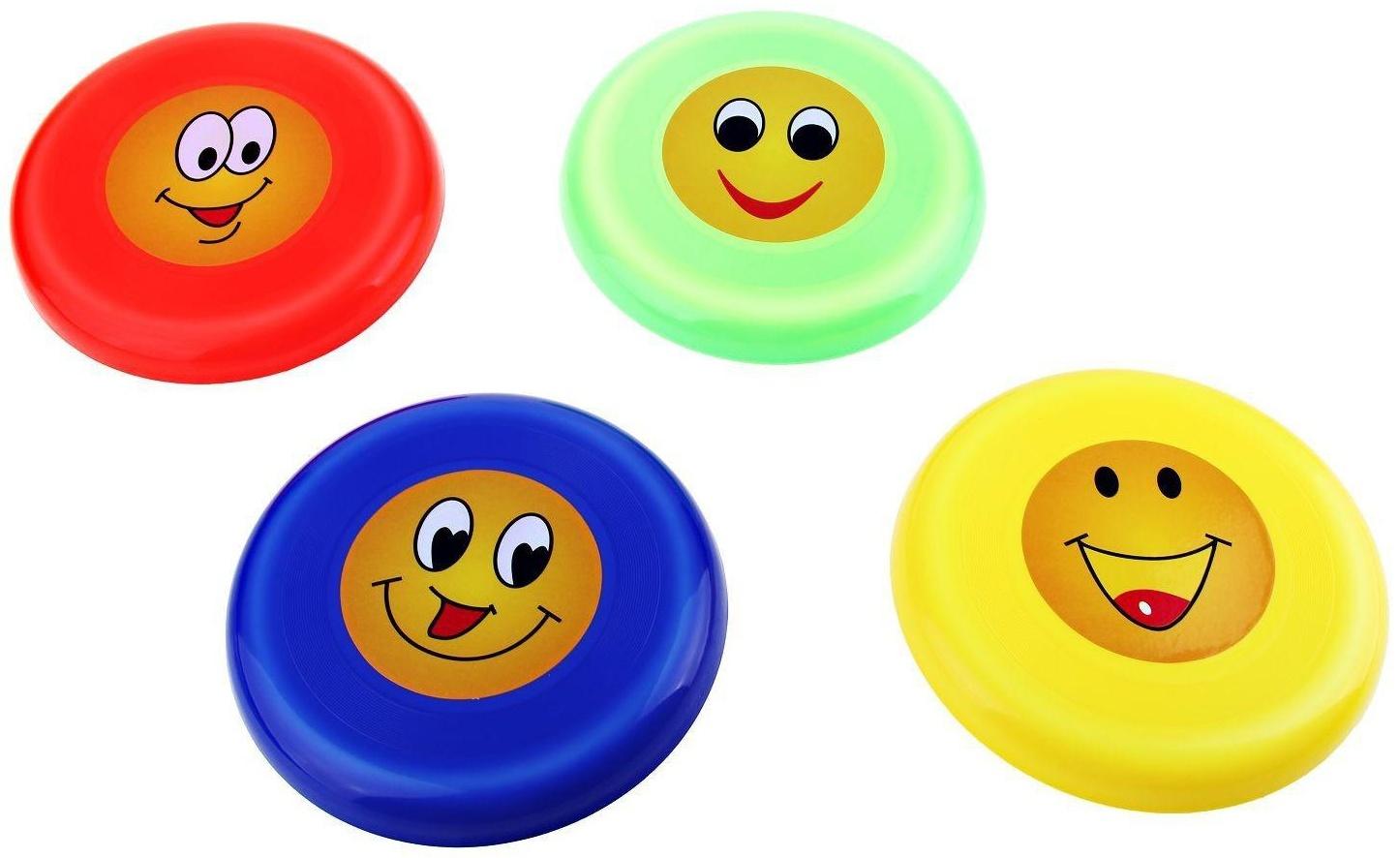 Тарелка летающая «Смайл», цвета МИКС