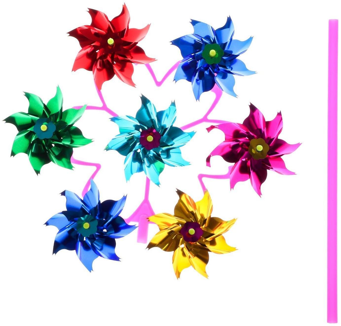 Ветерок фольга «Цветок», семь элементов