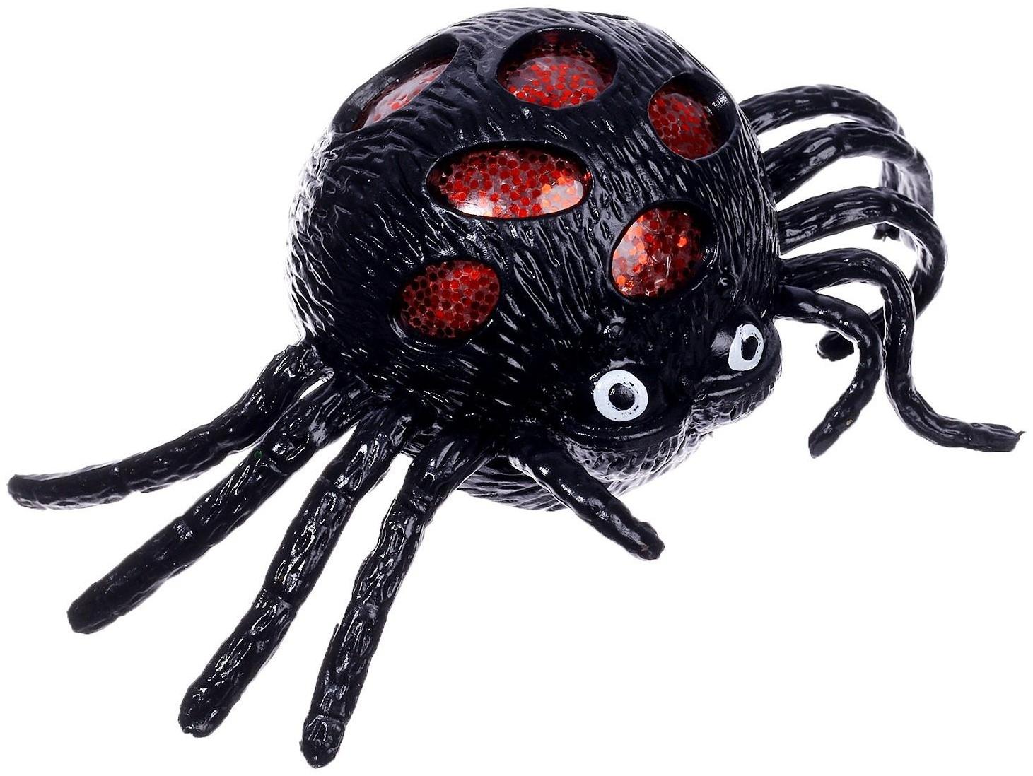 Прикол-мялка «Паук», световой , цвета микс / 1 шт.