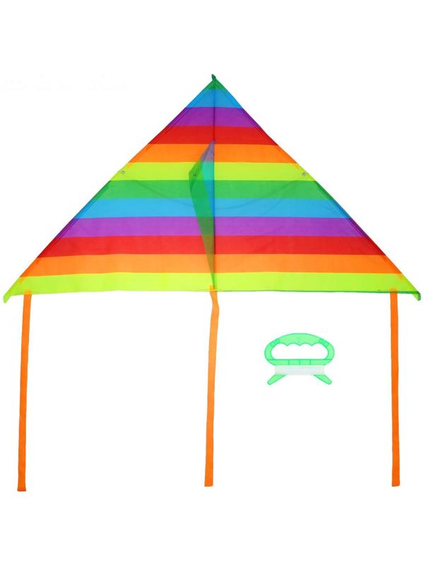 Воздушный змей «Цветные полоски», с леской