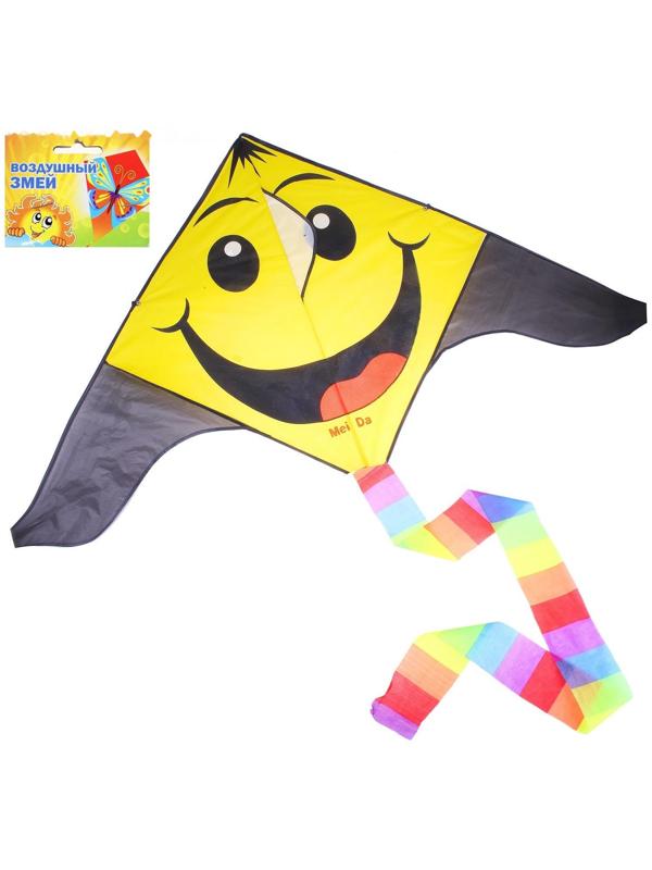 Воздушный змей «Широкая улыбка», 90х150 см, с леской